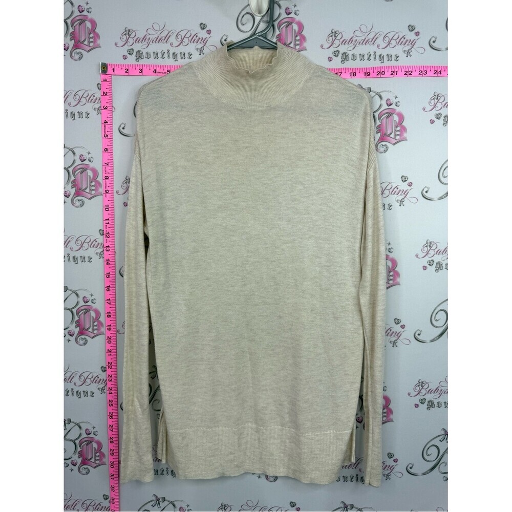 RW&CO. Cream Turtleneck Sweater